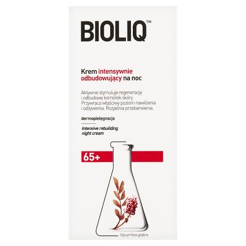 Miniaturka artykułu - Bioliq 65+ Krem intensywnie odbudowujący na noc, 50 ml        
