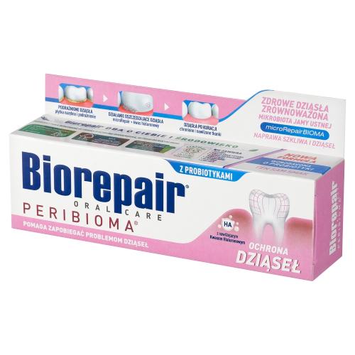 Miniaturka artykułu - Biorepair Peribioma Ochrona Dziąseł Pasta do mycia zęb&oacute;w, 75 ml USZKODZONE OPAKOWANIE