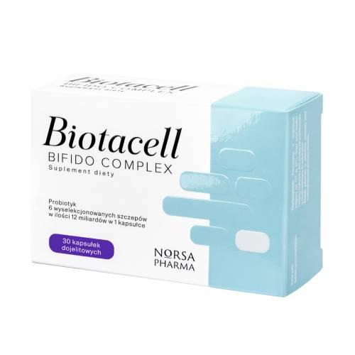 Miniaturka artykułu - Biotacell Bifido Complex, 30 kaps. - probiotyk z Bifidobacterium