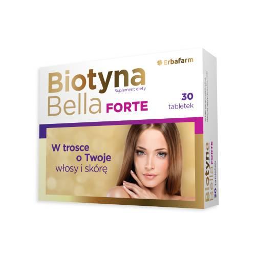 Miniaturka artykułu - Biotyna Bella Forte, 30 tabletek