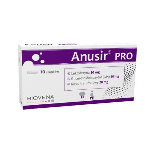 Miniaturka artykułu - Anusir Pro, 10 czopk&oacute;w - czopki na hemoroidy