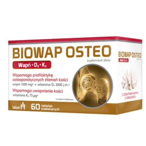 Biowap Osteo D3 + K2 - 60 tabletek