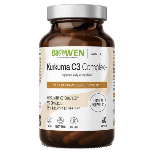 Miniaturka artykułu - Biowen Kurkuma C3 Complex+ 98%, 60 kaps.