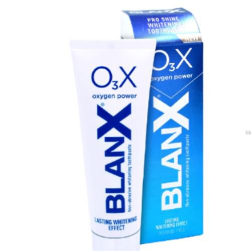 Miniaturka artykułu - BLANX O3X Pasta do zęb&oacute;w usuwająca przebarwienia, 75ml
