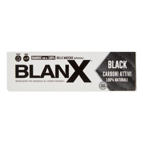 Miniaturka artykułu - BLANX BLACK CARBONE Pasta do zęb&oacute;w z aktywnym węglem, 75ml