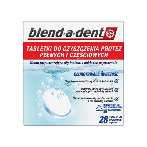 Miniaturka artykułu - BLEND-A-DENT Tabletki do czyszczenia protez, 28 sztuk