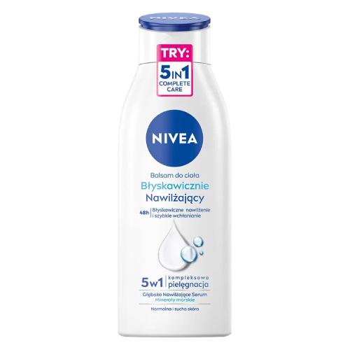 Miniaturka artykułu - NIVEA Błyskawicznie nawilżający balsam do ciała, 400ml