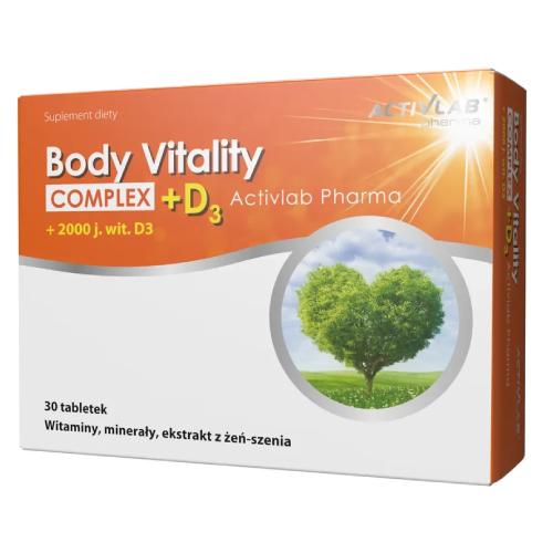 Miniaturka artykułu - Body Vitality Complex + D3, 30 kaps.