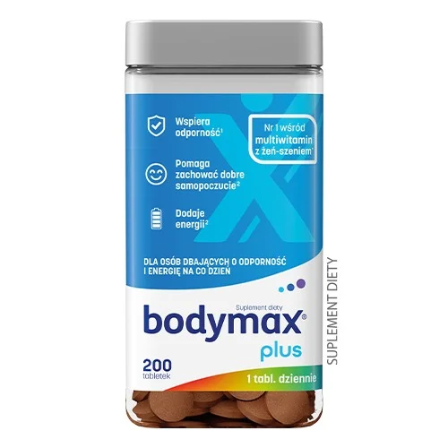 Miniaturka artykułu - Bodymax Plus z lecytyną, 200 tabl. KR&Oacute;TKA DATA 31.01.2023