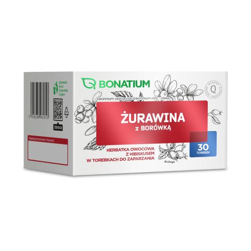 Miniaturka artykułu - Bonatium Żurawina z bor&oacute;wką Herbatka owocowa, 30 sasz.