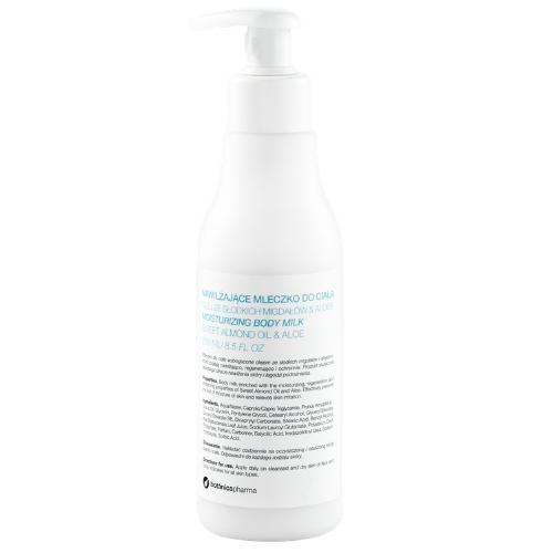 Miniaturka artykułu - Botanicapharma Mleczko do ciała Olej ze słodkich migdał&oacute;w i aloesu, 250 ml