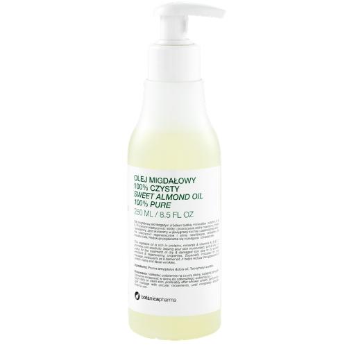 Miniaturka artykułu - Botanicapharma Olej migdałowy czysty, 250 ml