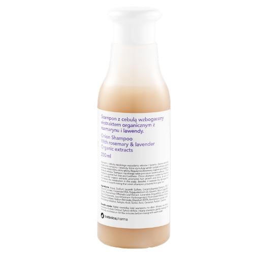 Miniaturka artykułu - Botanicapharma Szampon z cebulą rozmarynem i lawendą, 250 ml