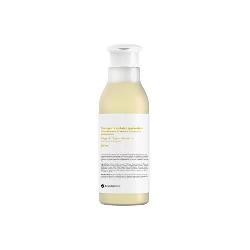 Miniaturka artykułu - Botanicapharma Szampon przeciwłupieżowy z szałwią i tymiankiem, 250 ml