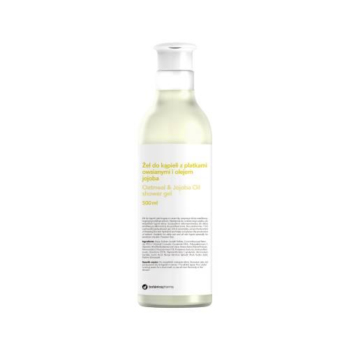 Miniaturka artykułu - Botanicapharma Żel do kąpieli z płatk&oacute;w owsianych i z oleju jojoba, 500 ml