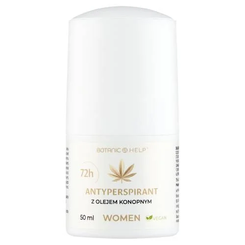 Miniaturka artykułu - BotanicHelp Antyperspirant WOMEN 48h z olejem konopnym, 50ml
