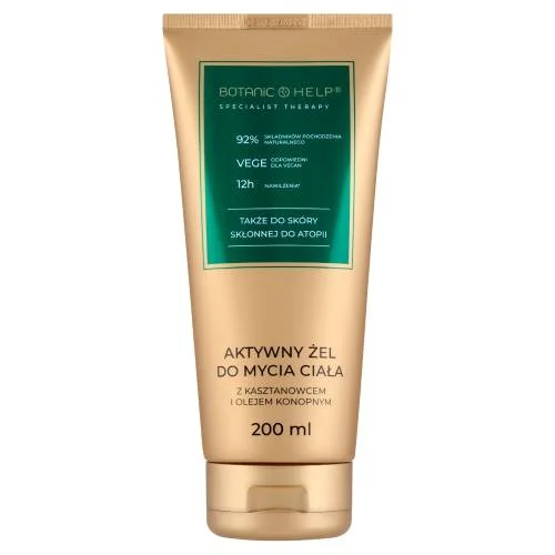 Miniaturka artykułu - BotanicHelp Żel do mycia ciała z kasztanowcem, 200ml