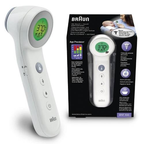 Miniaturka artykułu - BRAUN Termometr bezdotykowy do czoła  BNT400