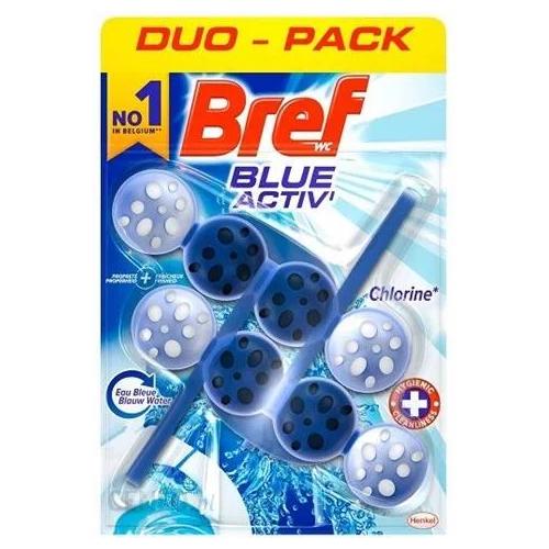 Miniaturka artykułu - Bref Blue Aktiv Zawieszka do WC Chlorine, 2x50g