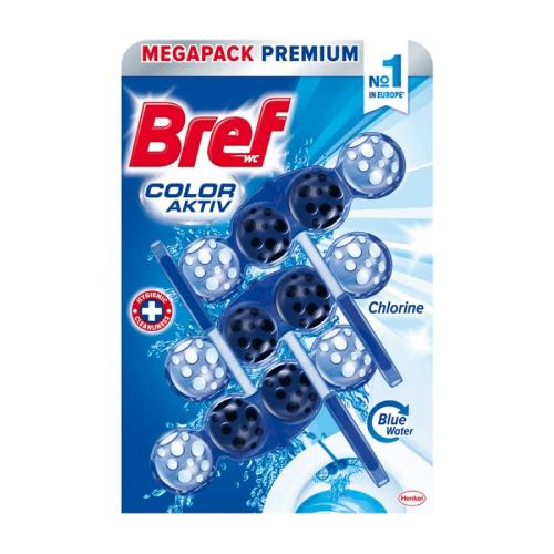 Miniaturka artykułu - Bref Color Aktiv Zawieszka do WC Chlorine, 3x50g