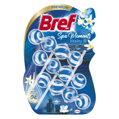 Miniaturka artykułu - Bref Spa Moments Vitality Zawieszka do WC, 3x50g