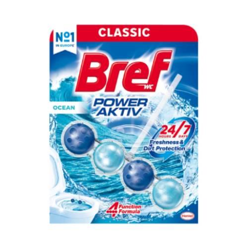 Miniaturka artykułu - Bref WC Power Aktiv Zawieszka myjąco-zapachowa do muszli WC ocean, 50g