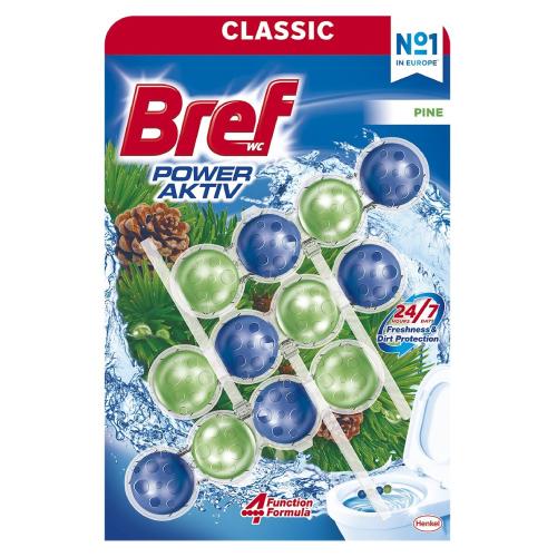 Miniaturka artykułu - Bref Power Aktiv Zawieszka do WC Pine, 3x50 g