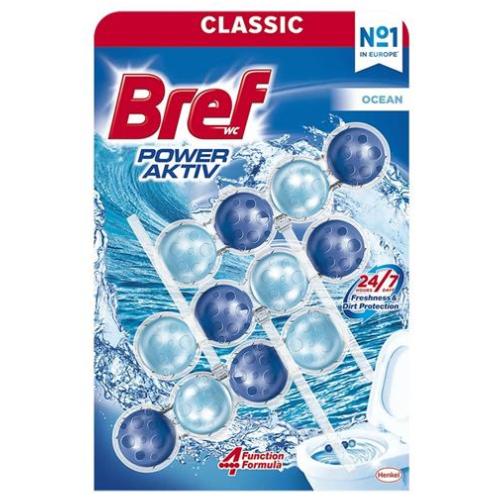 Miniaturka artykułu - Bref Power Aktiv Zawieszka do WC Ocean, 3x50 g