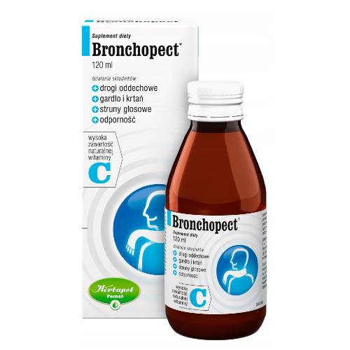 Miniaturka artykułu - Bronchopect 120 ml - Syrop prawoślazowy wzbogacony w wyciąg z tymianku i acerolę