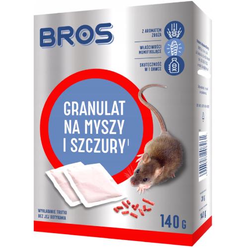 Miniaturka artykułu - BROS Granulat na myszy i szczury, 140g
