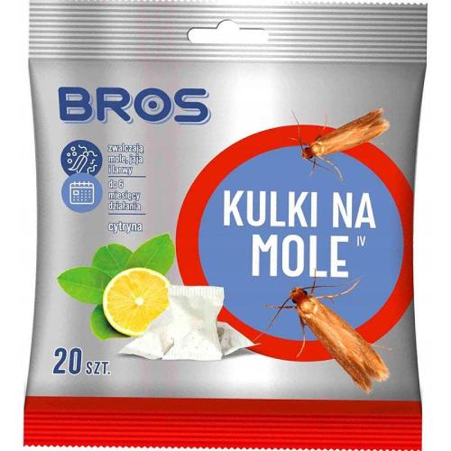 Miniaturka artykułu - BROS Kulki na mole Cytryna, 20szt.