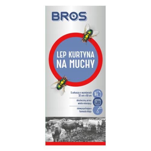 Miniaturka artykułu - Bros Lep kurtyna na muchy, 5 szt.