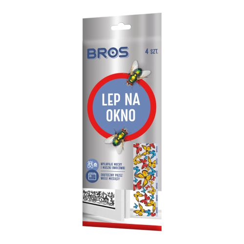 Miniaturka artykułu - BROS Lep na okno, 4-pak