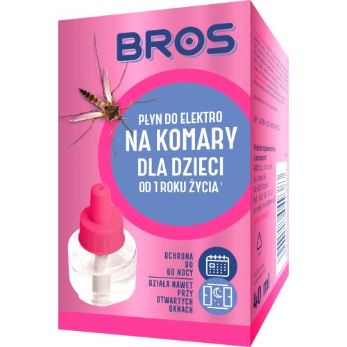 Miniaturka artykułu - BROS Płyn na komary do Elektro dla dzieci, 40ml