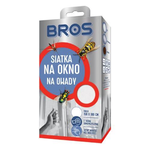 Miniaturka artykułu - Bros Siatka na okno 150 x 180 cm biała