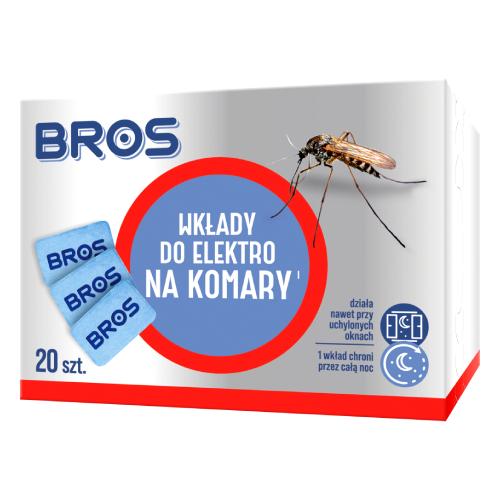 Miniaturka artykułu - BROS Wkłady do Elektro na komary, 20 szt.
