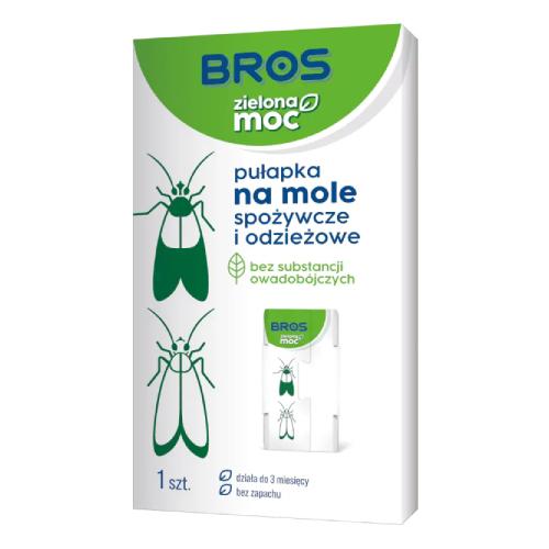 Miniaturka artykułu - BROS Zielona Moc Pułapka na mole spożywcze i odzieżowe, 1szt.