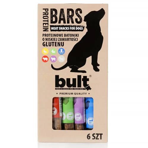 Miniaturka artykułu - Bult Bar Przysmak dla psa batonik proteinowy mix smak&oacute;w, 6 x 37,5 g
