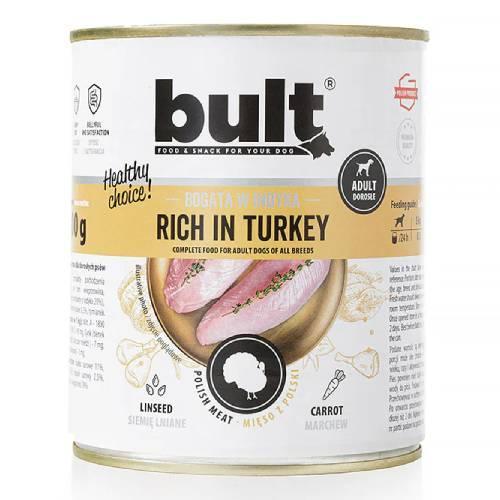 Miniaturka artykułu - Bult Mokra karma dla psa Indyk (dorosły), 800 g