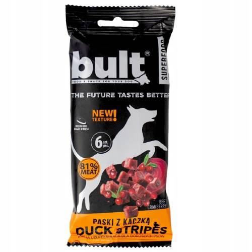 Miniaturka artykułu - Bult Tasty Strips Superfoods Przysmak dla psa paski z kaczką, 6 szt.