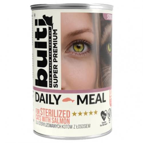 Miniaturka artykułu - Bult Daily Meal Sterilized Mokra karma dla kota Łosoś z Kurczakiem (dorosły), 400 g