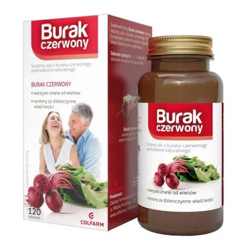 Miniaturka artykułu - BURAK CZERWONY - 120 tabletek 