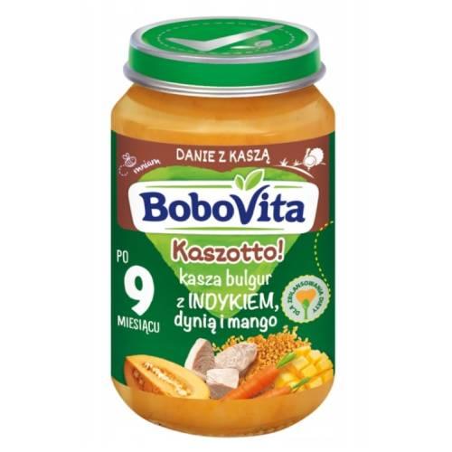 Miniaturka artykułu - BoboVita Kaszotto! Kasza bulgur z indykiem dynią i mango po 9 miesiącu, 190 g