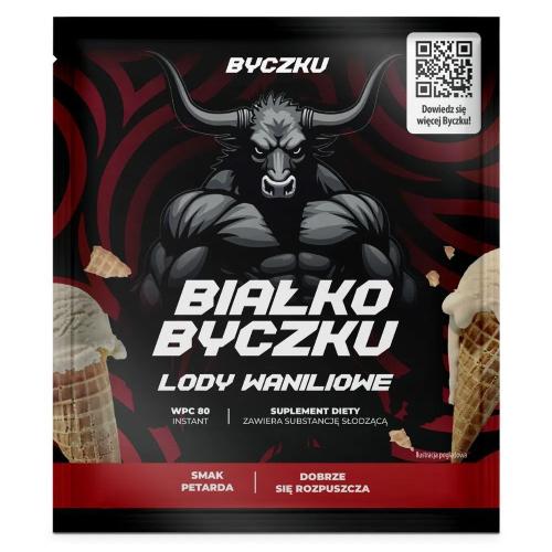 Miniaturka artykułu - Byczku Białko Byczku lody waniliowe, 30 g