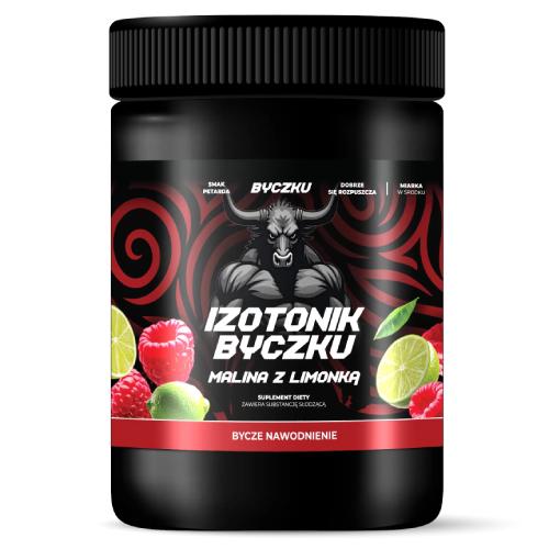 Miniaturka artykułu - Byczku Izotonik Byczku malina z limonką, 700 g