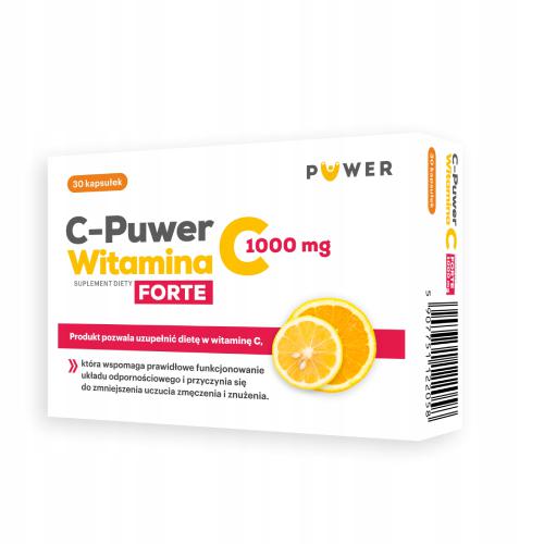 Miniaturka artykułu - C-Puwer Witamina C Forte 1000mg, 30 kapsułek