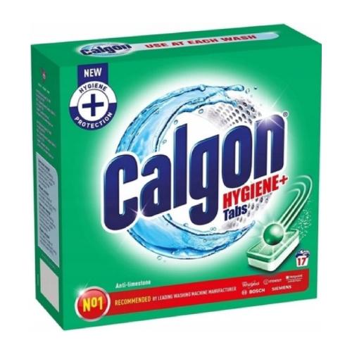 Miniaturka artykułu - CALGON Hygiene+ Tabletki odkamieniające do pralki, 17szt.