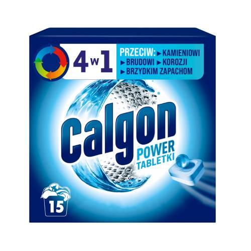 Miniaturka artykułu - CALGON Powerball Tabletki odkamieniające do pralki 4w1, 15szt.