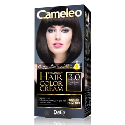 Miniaturka artykułu - DELIA CAMELEO OMEGA+ 3.0 DARK BROWN Farba do włos&oacute;w, 1opak.