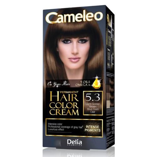Miniaturka artykułu - DELIA CAMELEO OMEGA+ 5.3 LIGHT GOLDEN BROWN Farba do włos&oacute;w, 1opak.